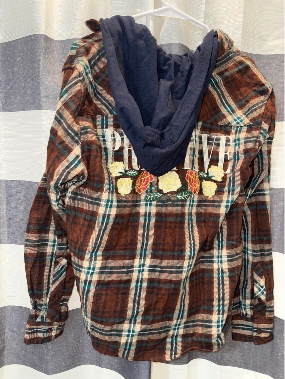 Primitive skateboarding streetwear floral flannel brown